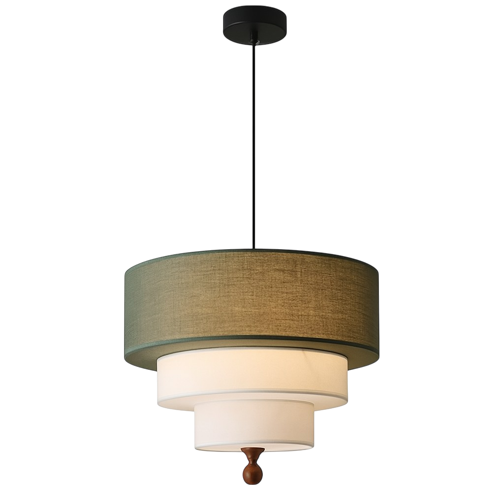 Luminaires en soie et coton