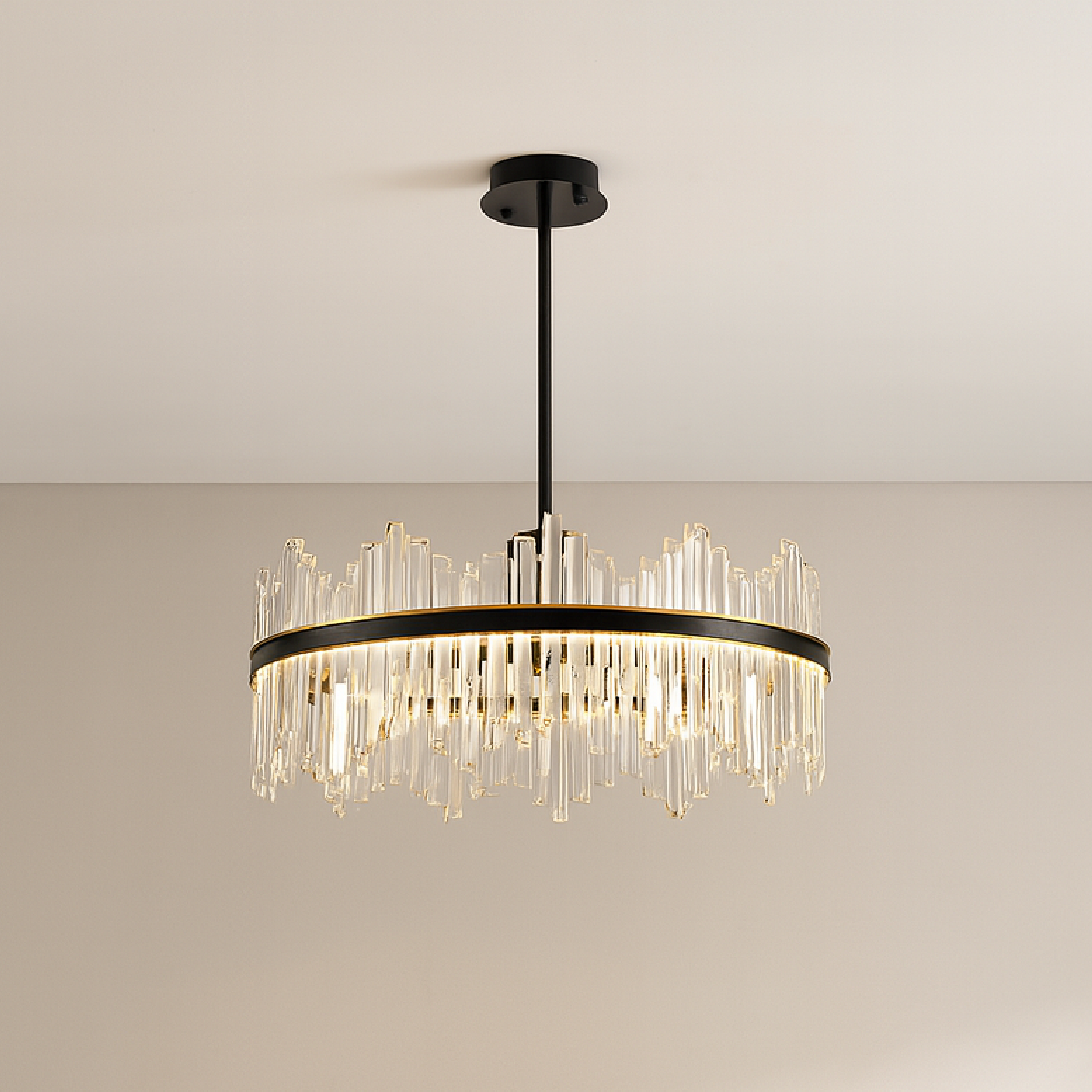 Lustre Terri en cristal noir