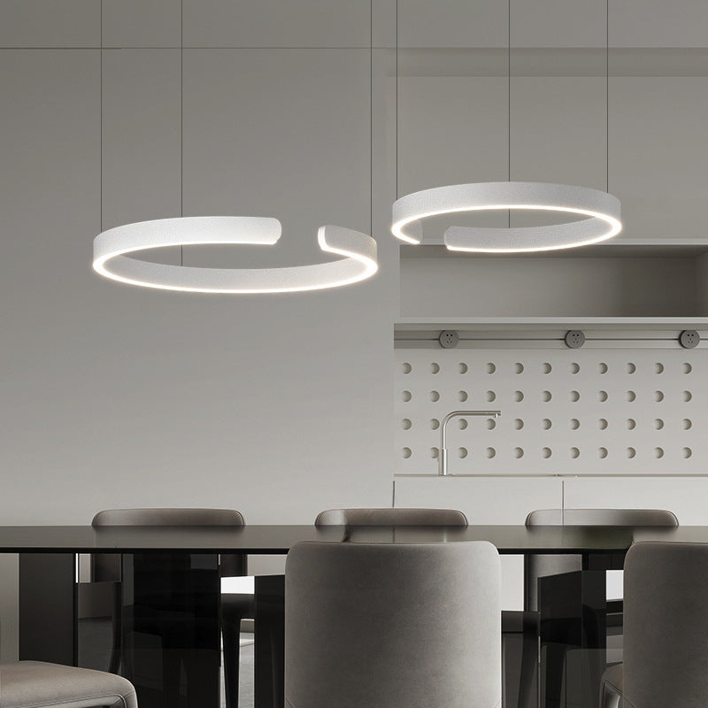 Lampe pendante moderne en forme de cercle