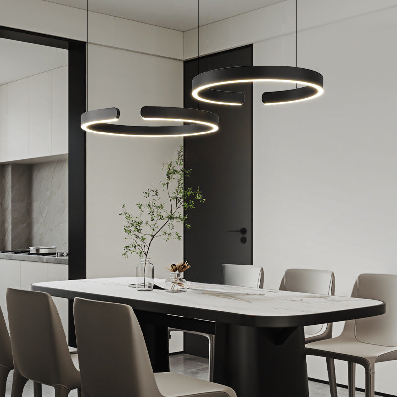 Lampe pendante moderne en forme de cercle
