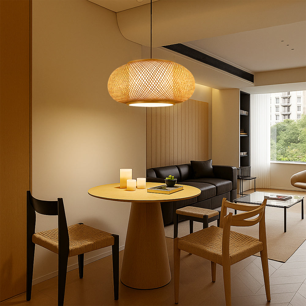 Lampe suspendue en bambou Hansens