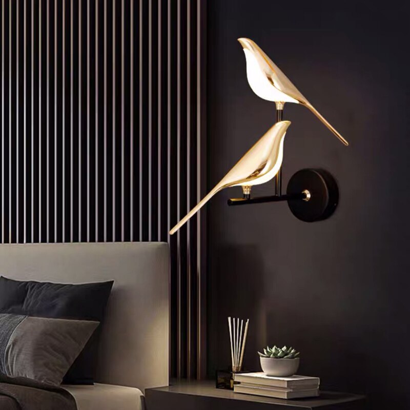 MrBird's Applique murale moderne en forme d'oiseaux