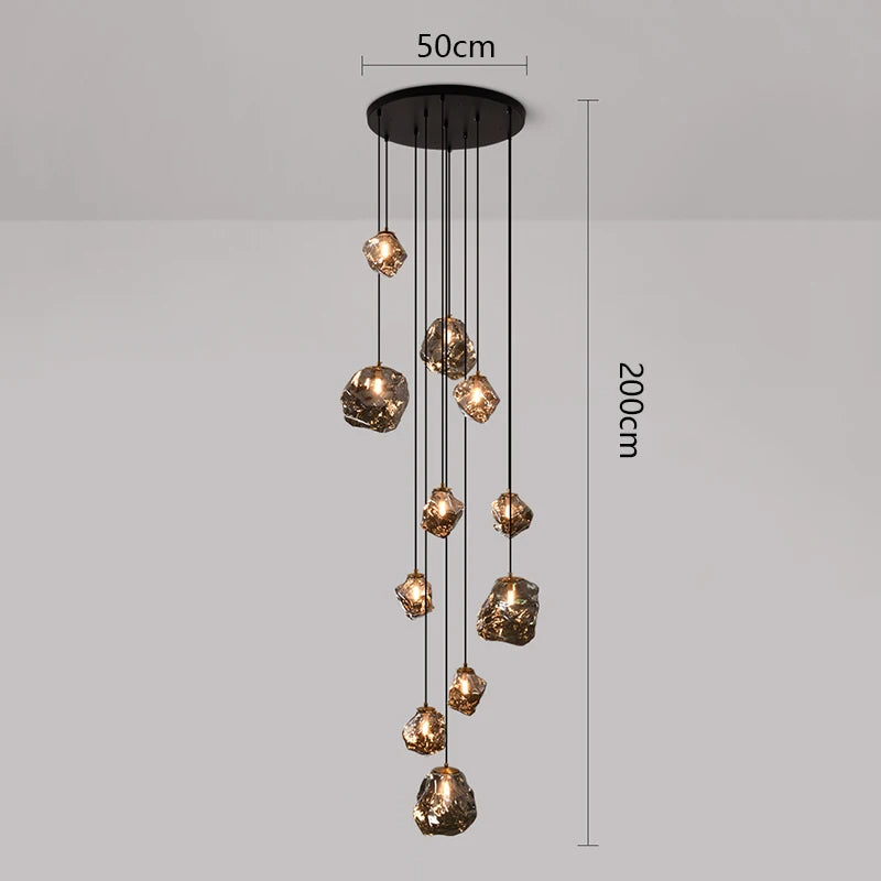 Lustre d'escalier Nordic Villa
