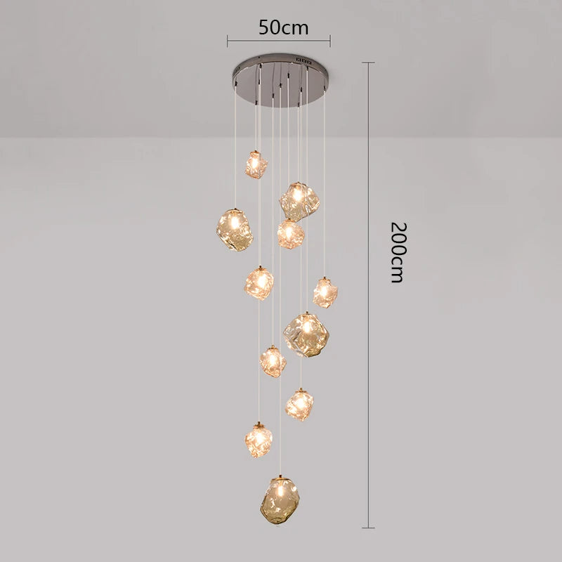 Lustre d'escalier Nordic Villa