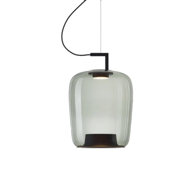 Lampe pendante en verre de Jaura