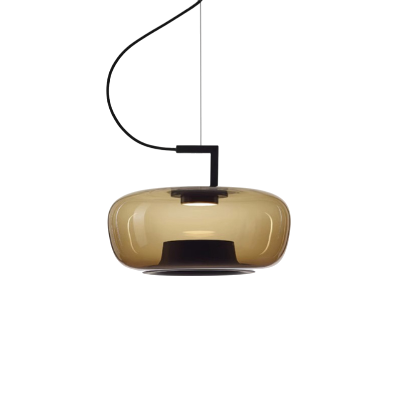 Lampe pendante en verre de Jaura